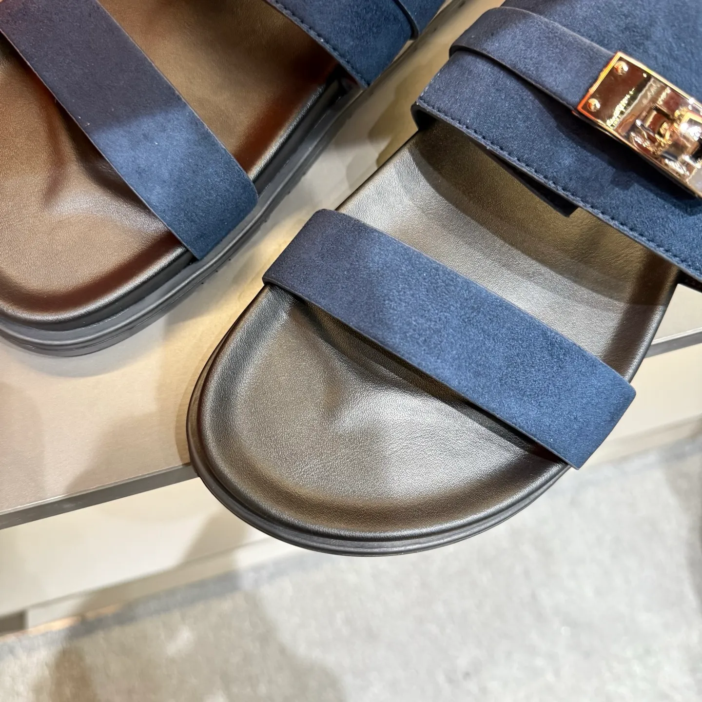 Men's shoes 💰300, size 38-45, the new 2014 summer Hermes shoes are the same as the original ones, handmade by masters! ❥High-end customization, exclusive products, the highest version in the industry⚠❥Using: Hermers upper: (pursuing top walking comfort) ✨Top quality on sale━━━━Hermes━━━━━